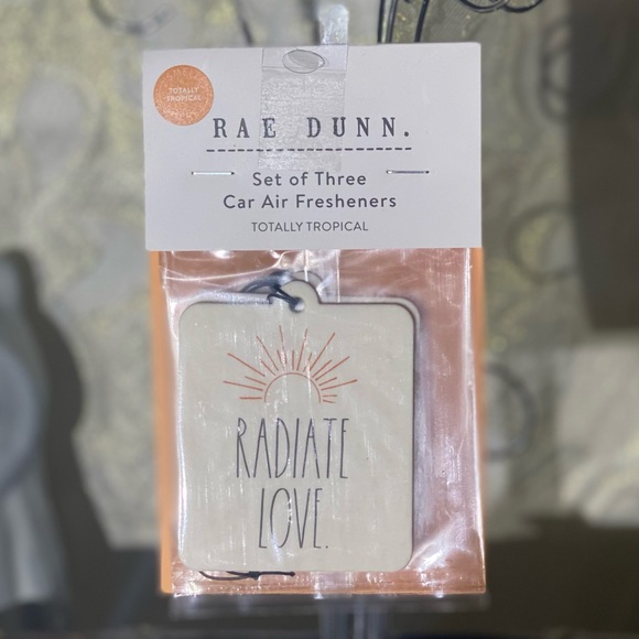 Rae Dunn "RADIATE LOVE" Car Air Freshners